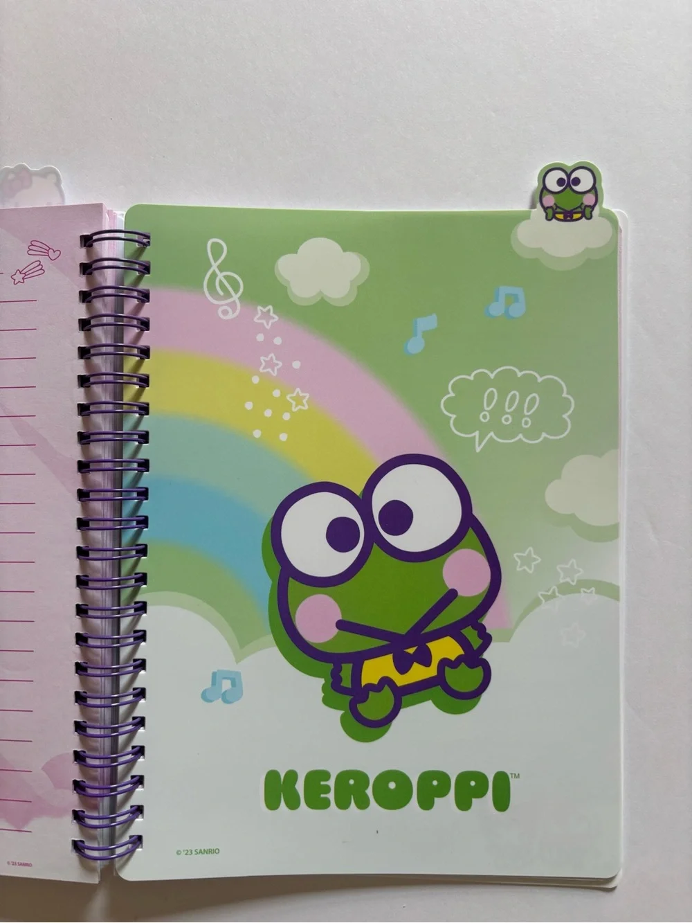 Hello Kitty Pastel Blue & Pink Character Spiral Notebook